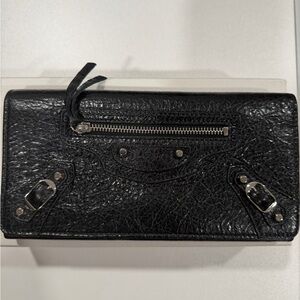 Balenciaga Black Leather Wallet